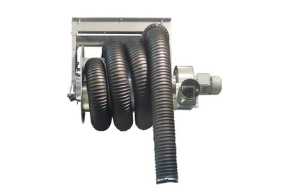 Arrotolatore a riavvolgimento meccanico con aspiratore-1