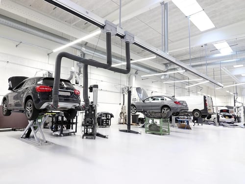 vehicle exhaust extraction systems