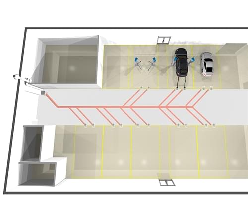 40 'X 30' Vier Autos Werkstatt Garage PDF Architekturplan mit